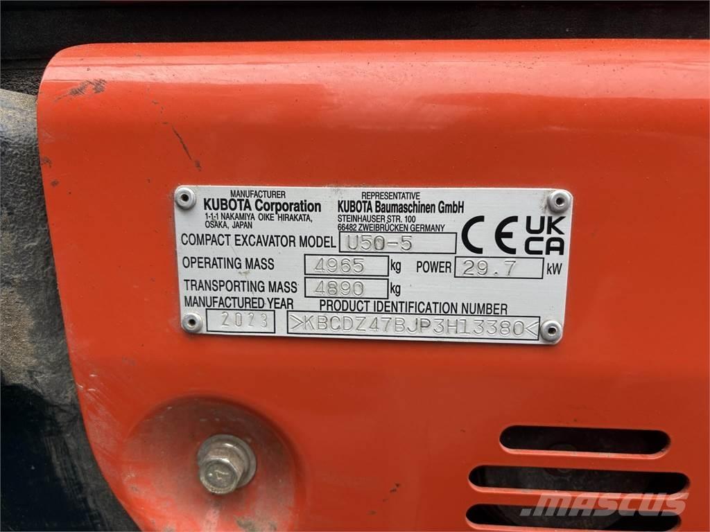 Kubota U50-5 小型挖掘机