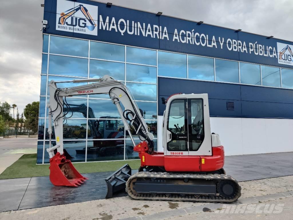 Takeuchi TB 80 FR 中型挖掘机