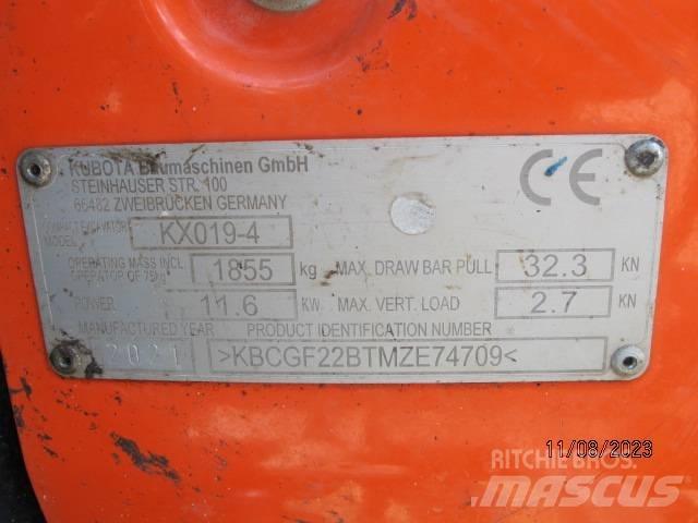 Kubota KX 019-4 小型挖掘机