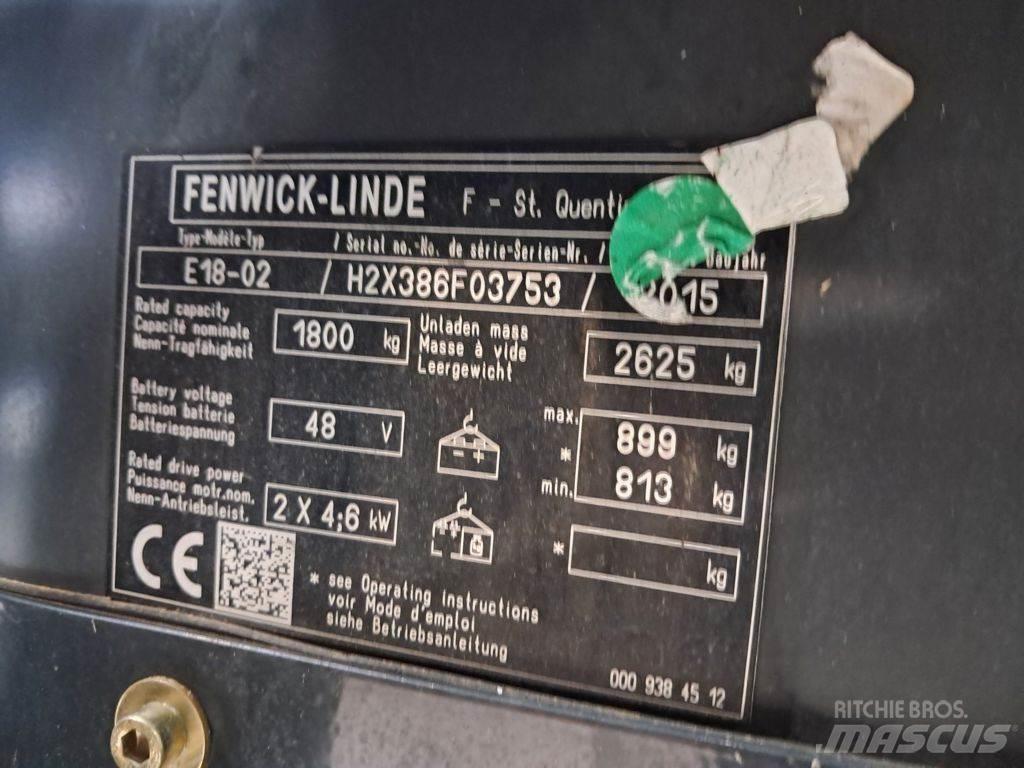 Linde E18-02 电动叉车