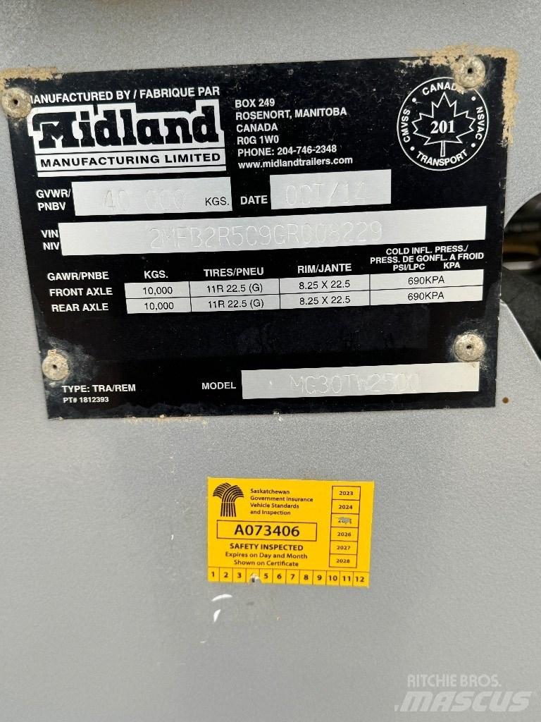 Midland TW2500 自卸拖车