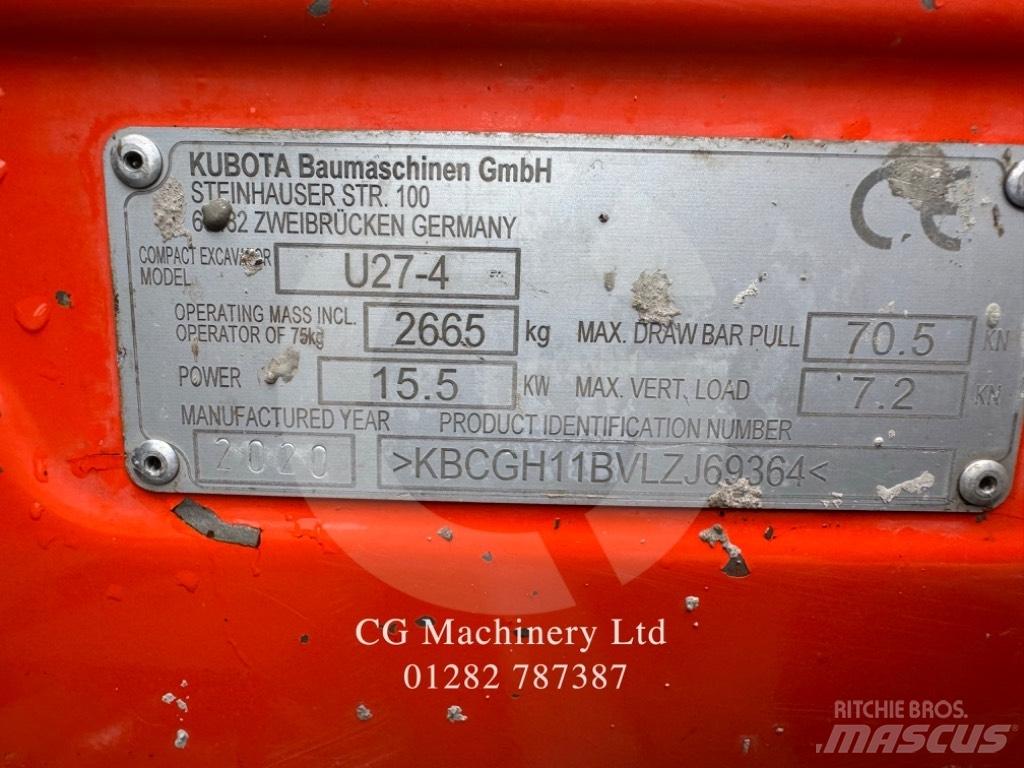 Kubota U 27-4 小型挖掘机