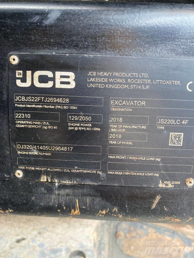 JCB JS 220 LC 履带挖掘机