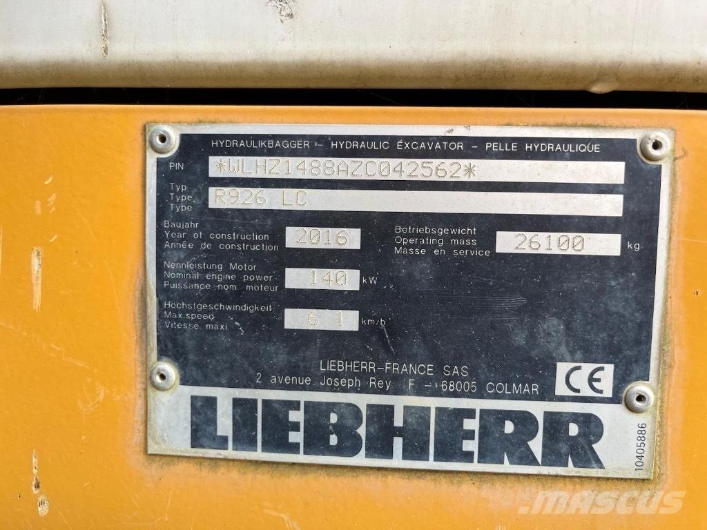 Liebherr 926 履带挖掘机