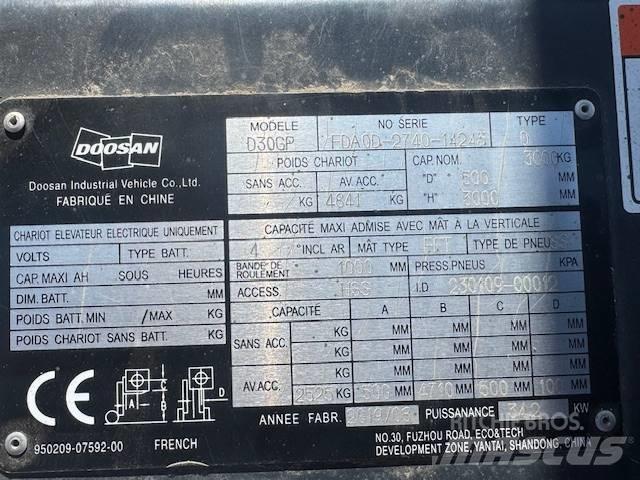 Doosan D30 Plus 柴油叉车
