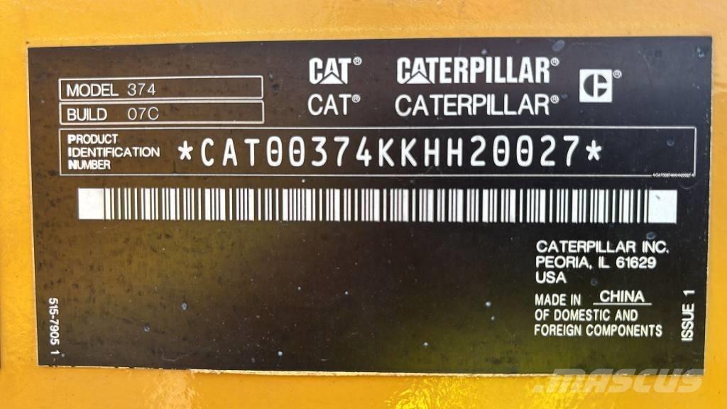 CAT 374 履带挖掘机