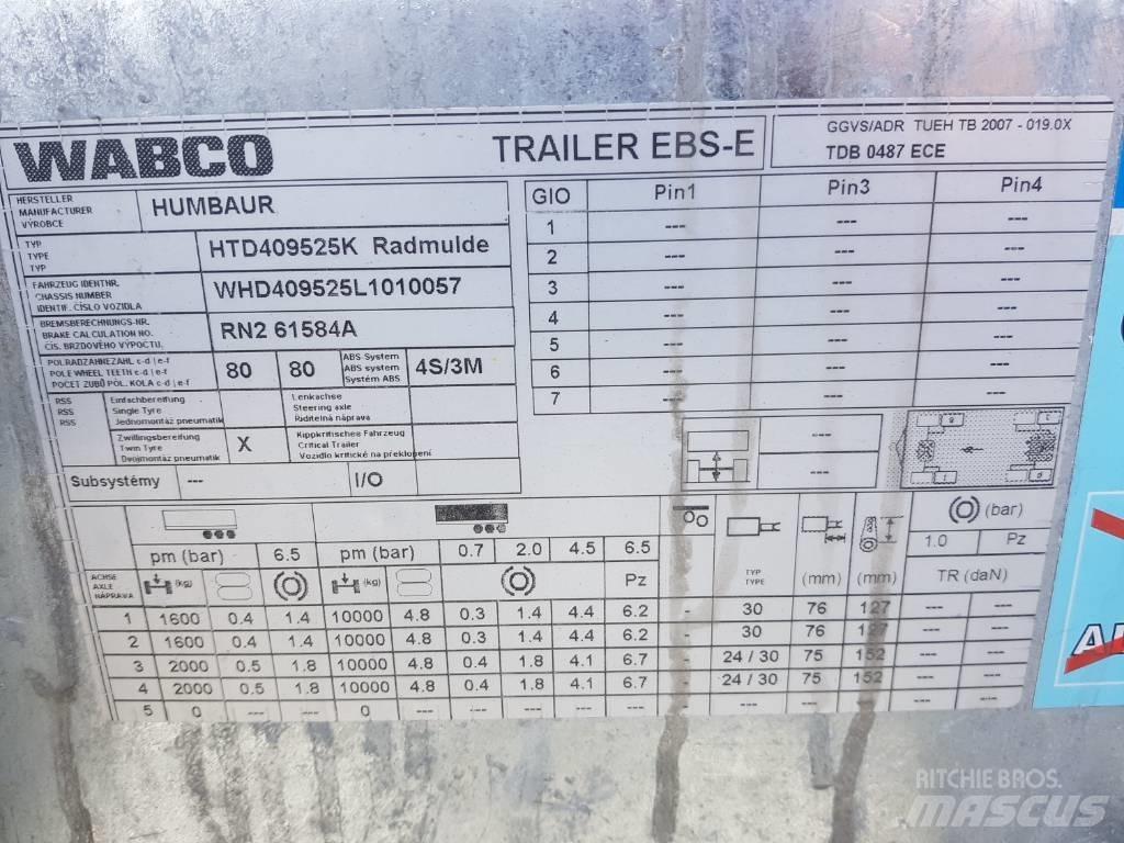 Humbaur HTD 409525K 平板拖车