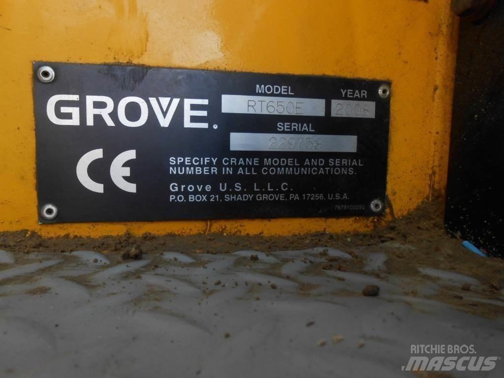 Grove RT 650 E 越野轮胎起重机︳越野吊︳越野起重机︳移动式起重机