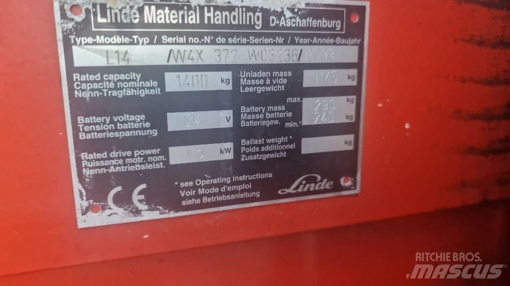 Linde L14APi-372 电动搬运车