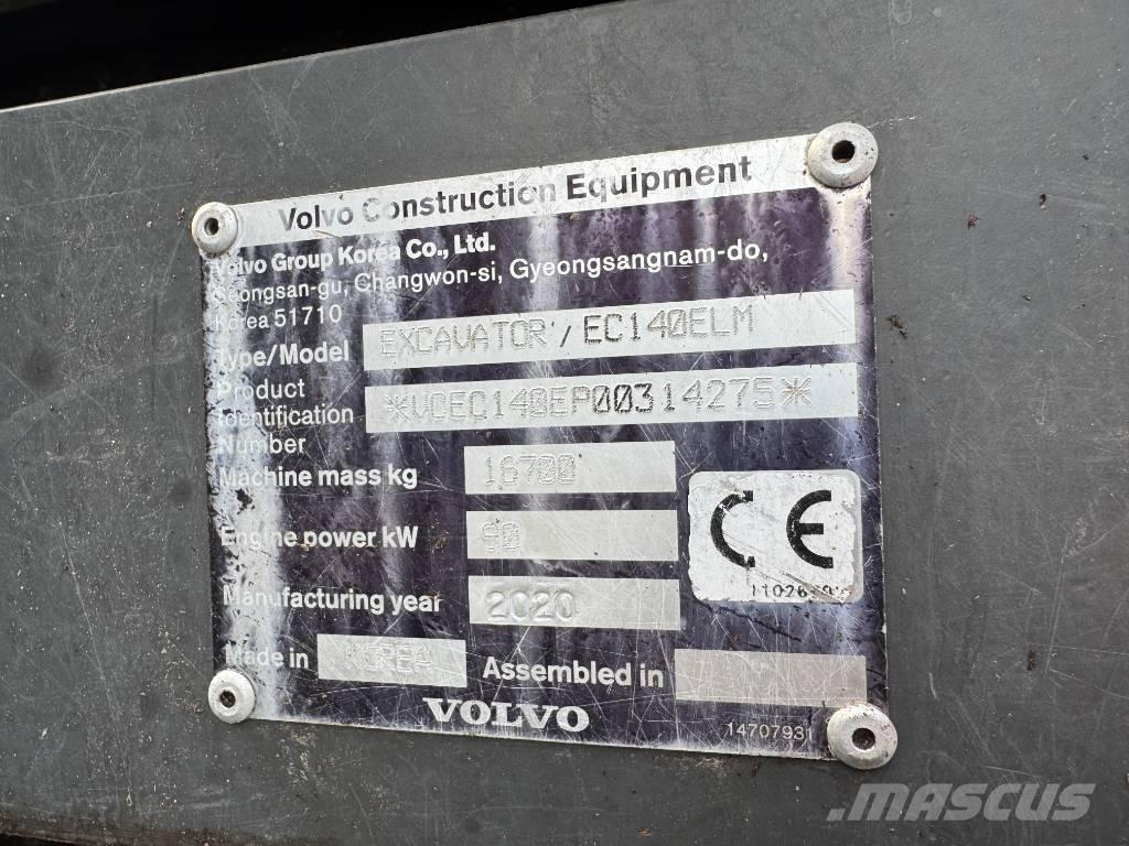 Volvo EC 140 ELM 履带挖掘机