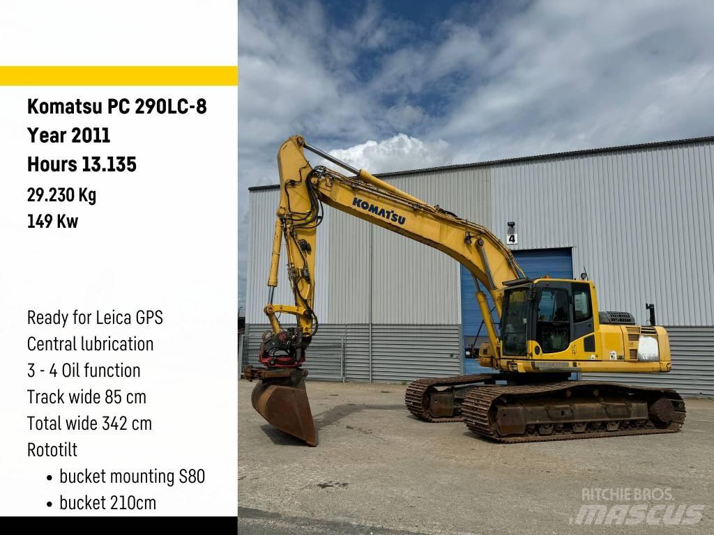 Komatsu PC 290 LC-8 履带挖掘机