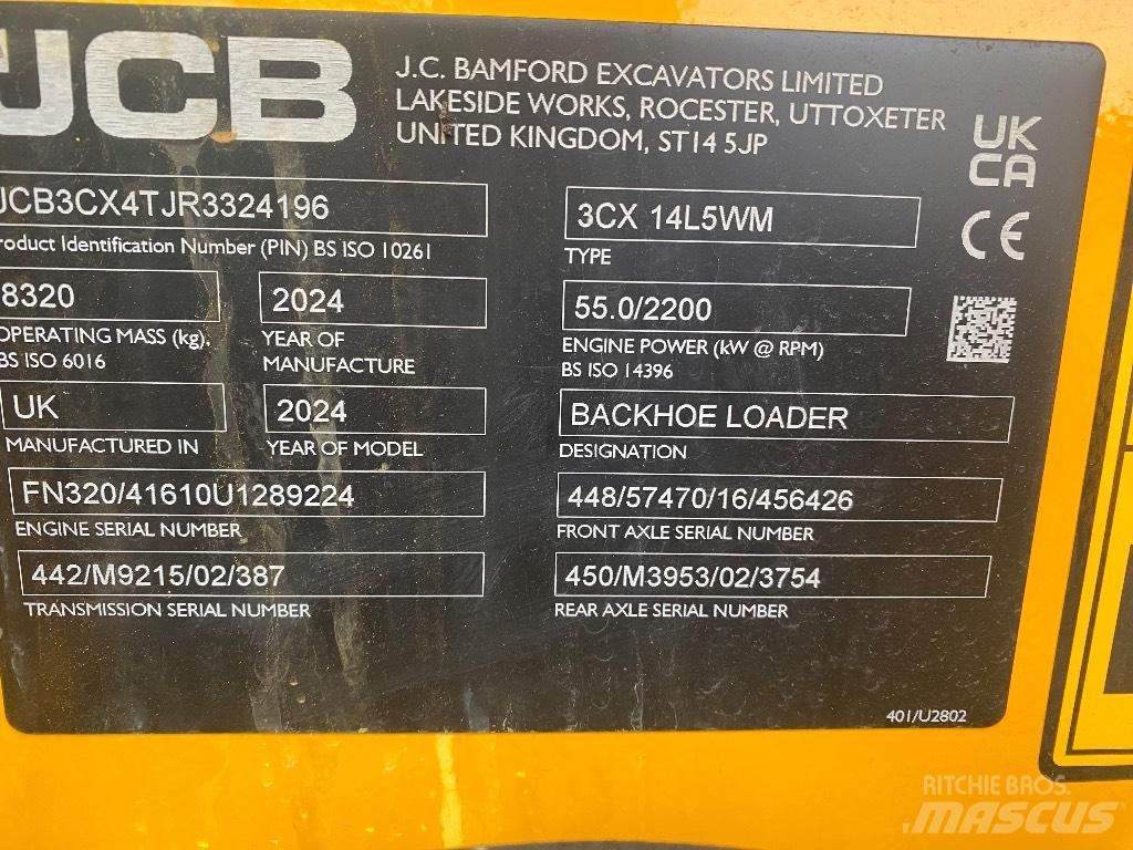 JCB 3 CX 14 反铲装载机
