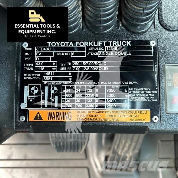 Toyota 8FD40U 柴油叉车