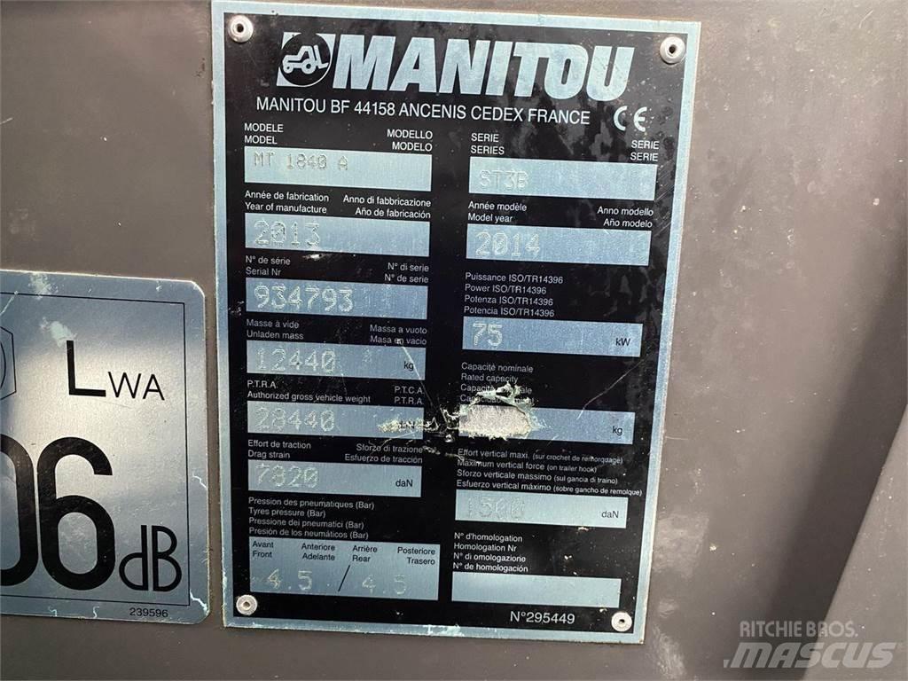 Manitou MT1840A 伸缩臂叉装车|叉装车