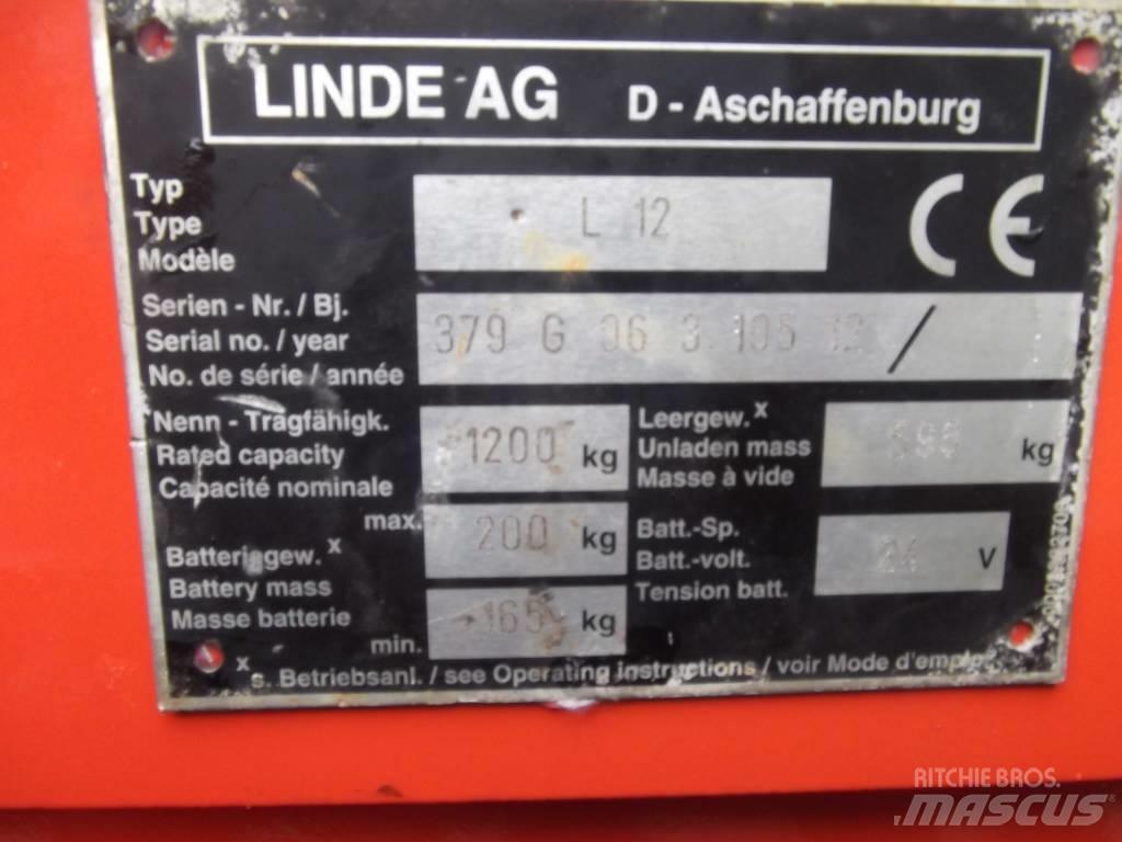 Linde L12 /379/ V-2097 行走式堆垛机