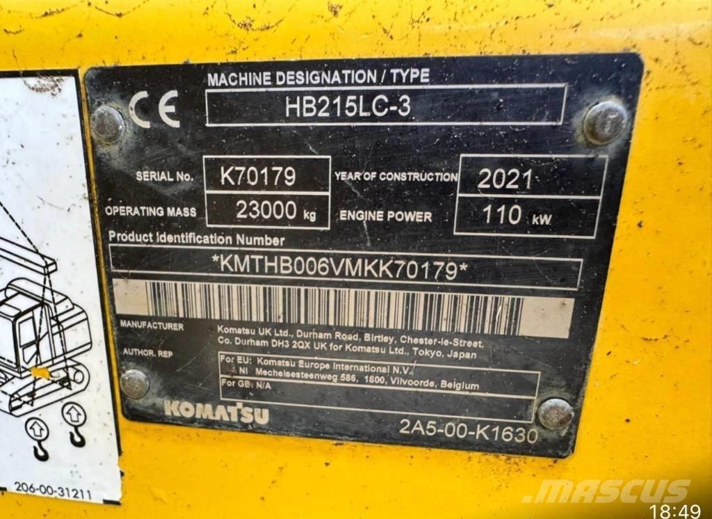 Komatsu HB 215LC-3 履带挖掘机