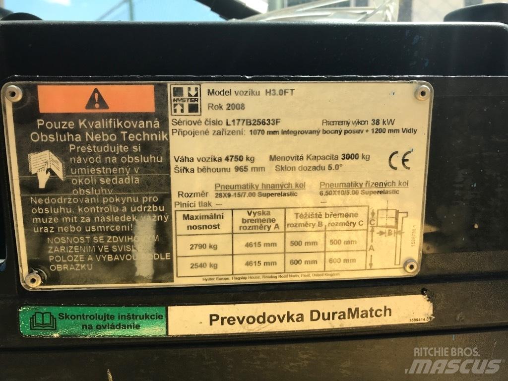 Hyster H 3.00 FT 天然气叉车