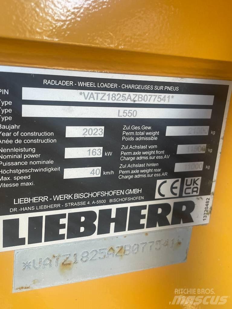 Liebherr L550XPower 轮式装载机