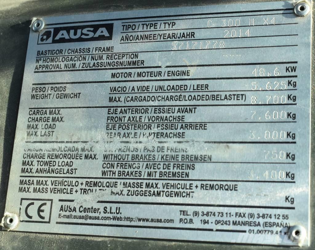 Ausa C 300 H X4 越野叉车|叉装车