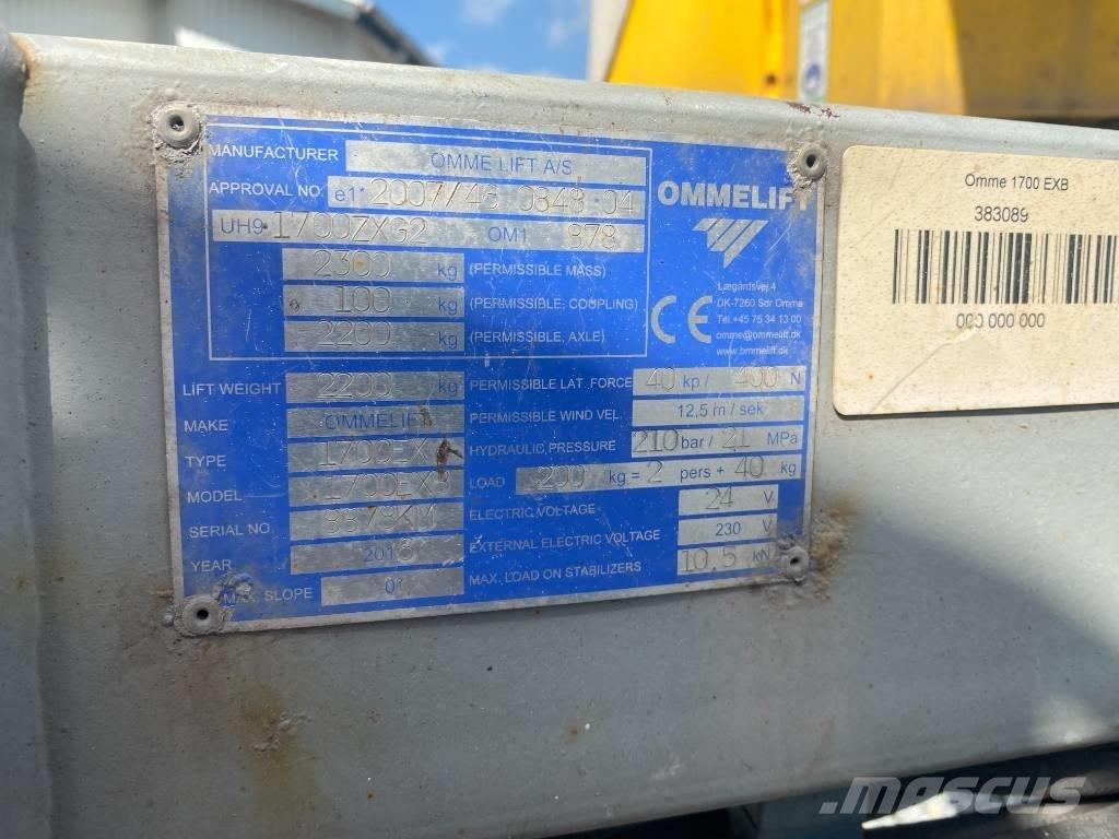 Omme 1700 EBX 拖拉移动式高空作业平台