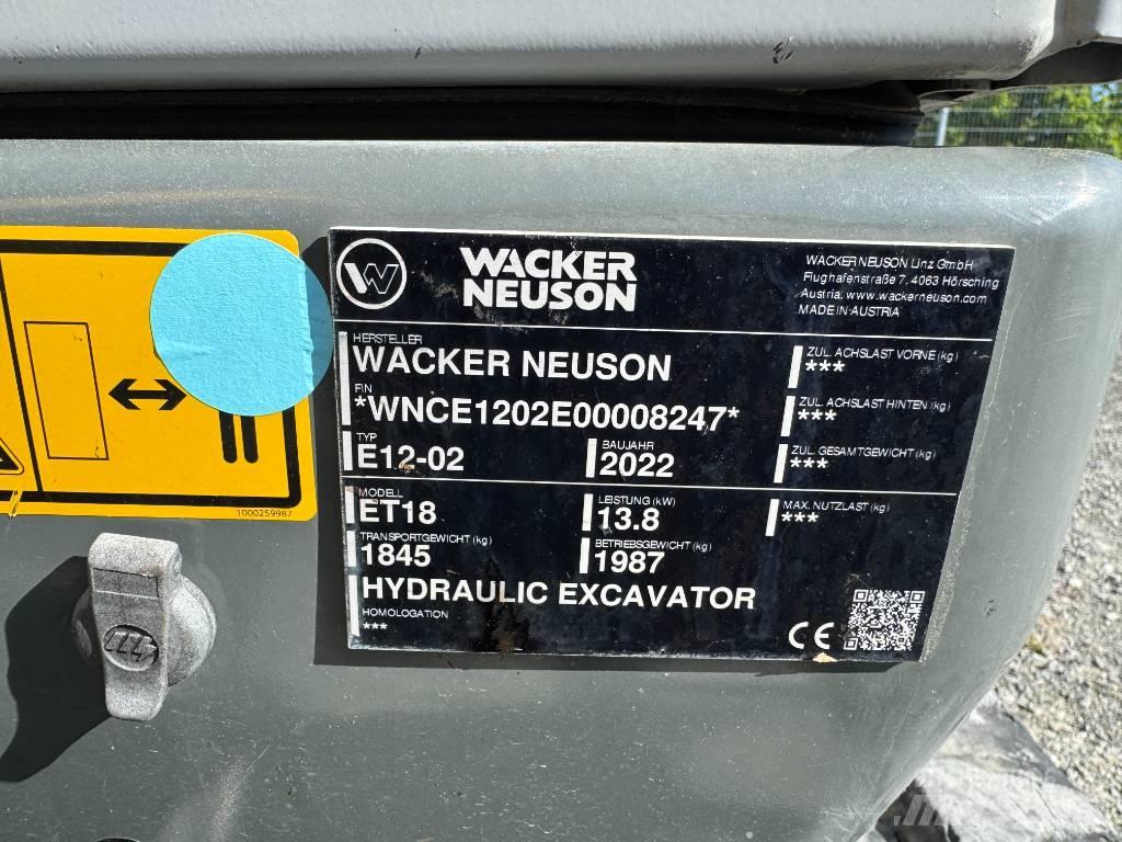 Wacker Neuson ET18 履带挖掘机