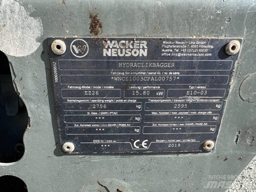 Wacker Neuson EZ26 履带挖掘机