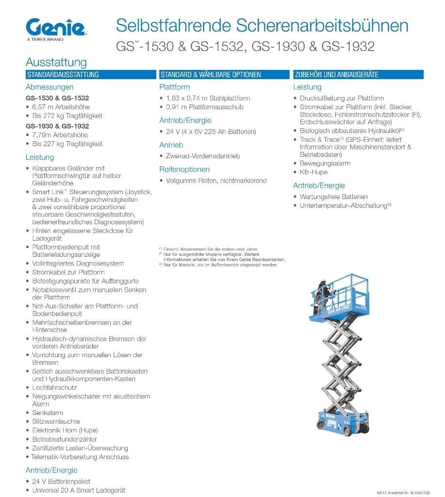 Genie GS1932e 剪叉式升降机