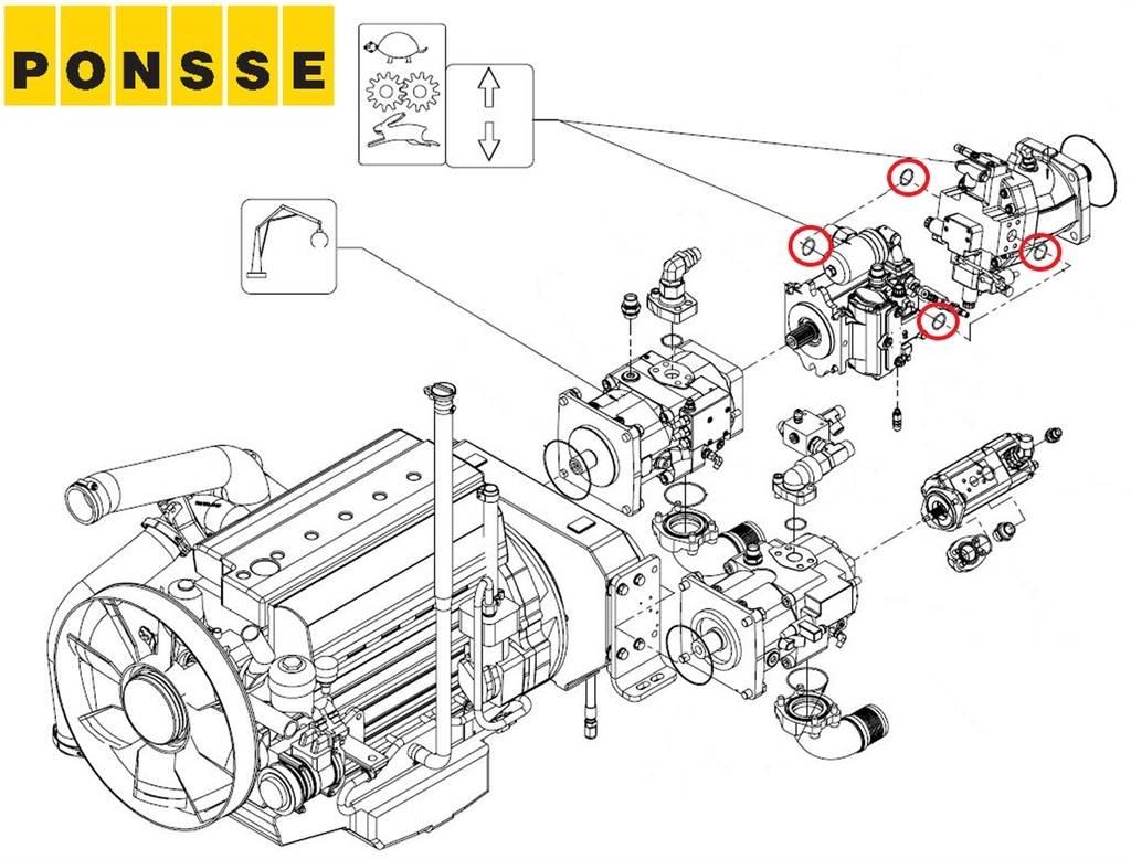Ponsse 0014134 液压