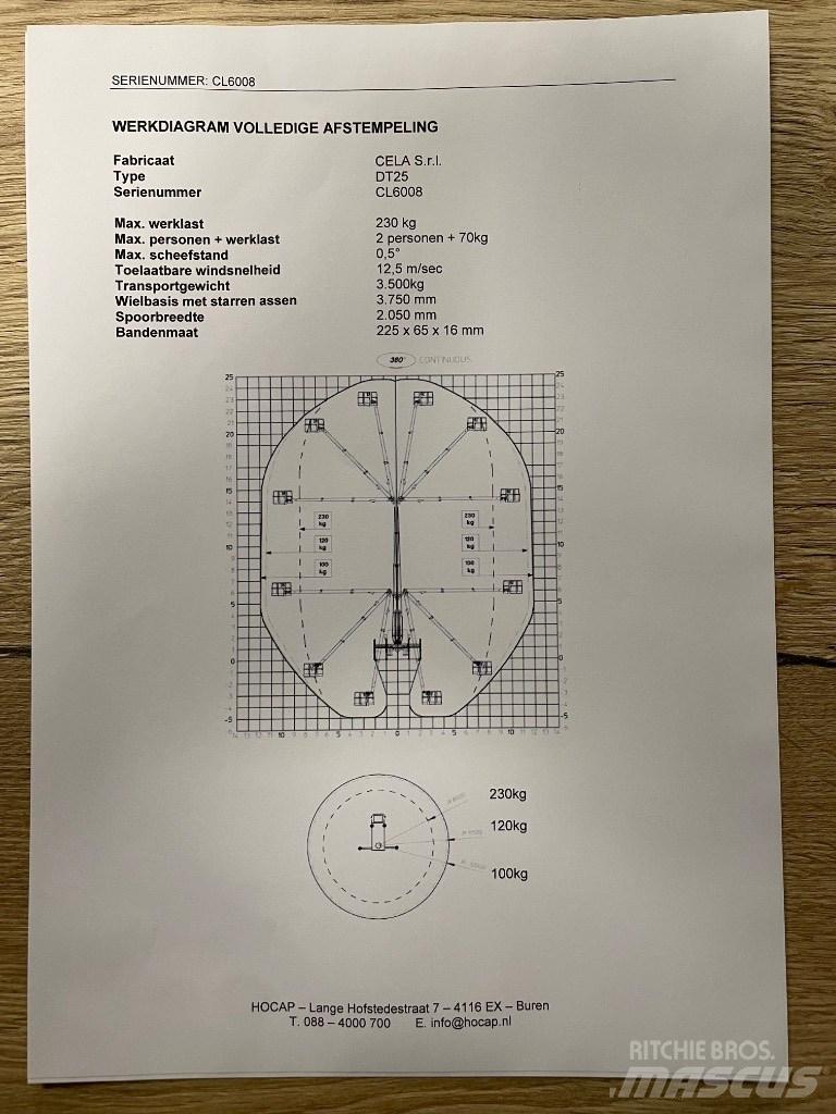 Cela DT 25 SOLD 车载式高空作业车