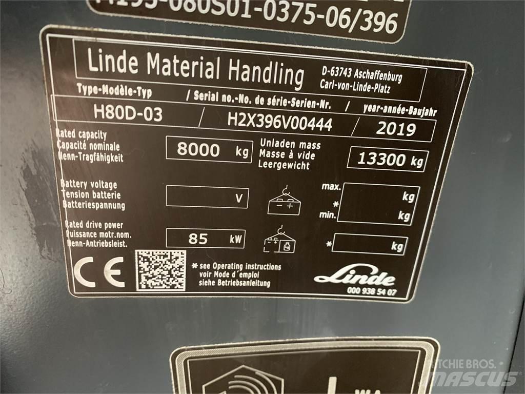 Linde H80D 柴油叉车