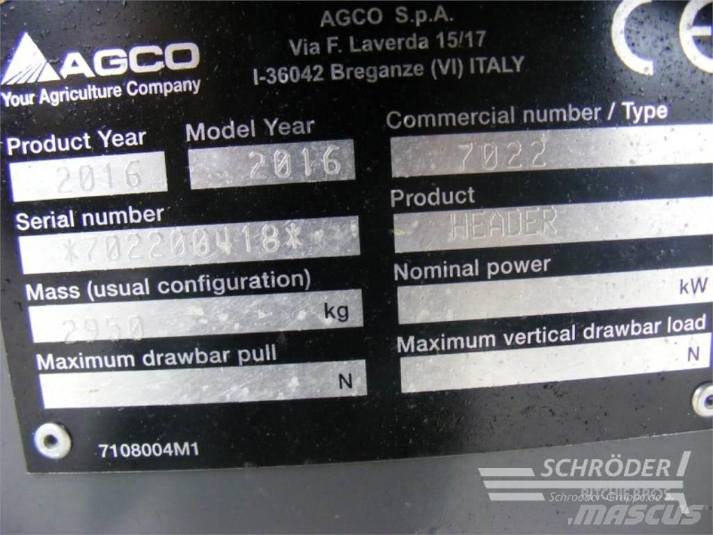 Fendt 6,80 M PF 联合收割机配件
