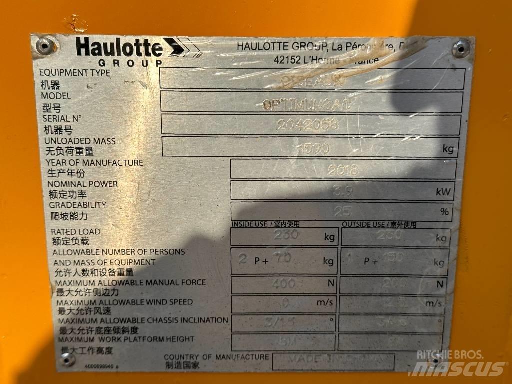 Haulotte OPTIMUM 8 剪叉式升降机