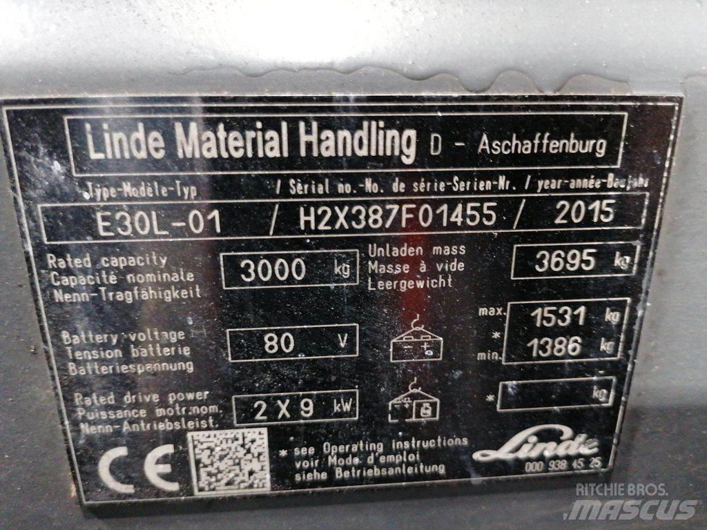 Linde E30L-01 电动叉车