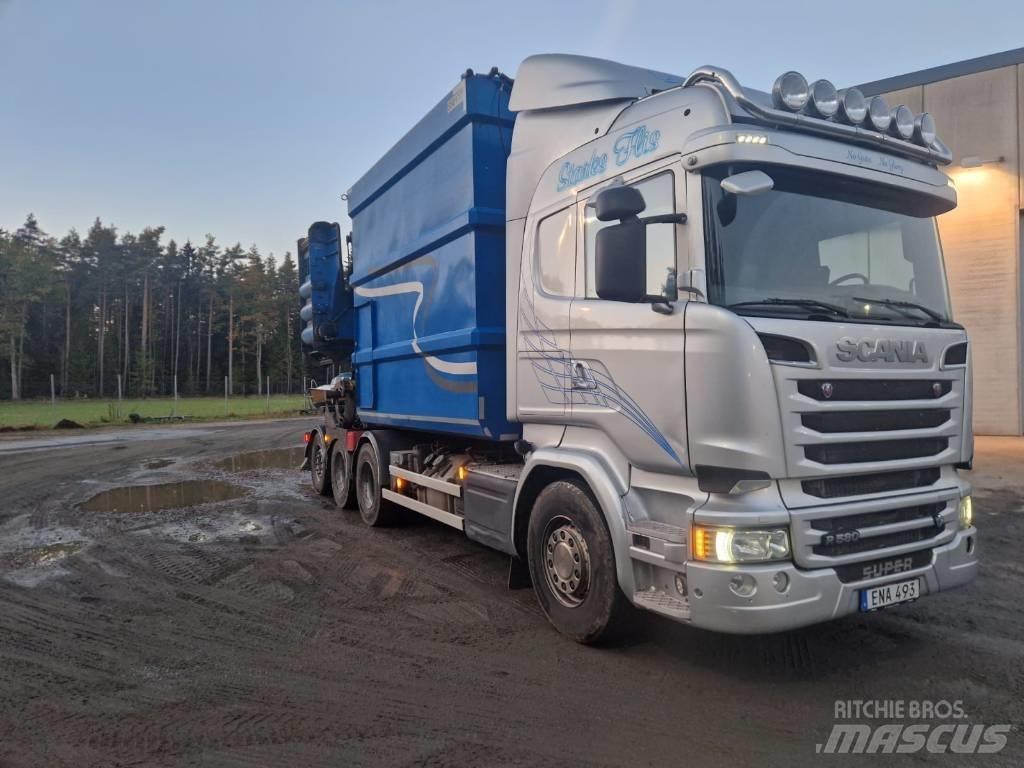 Scania R 580 LB 木材削片机
