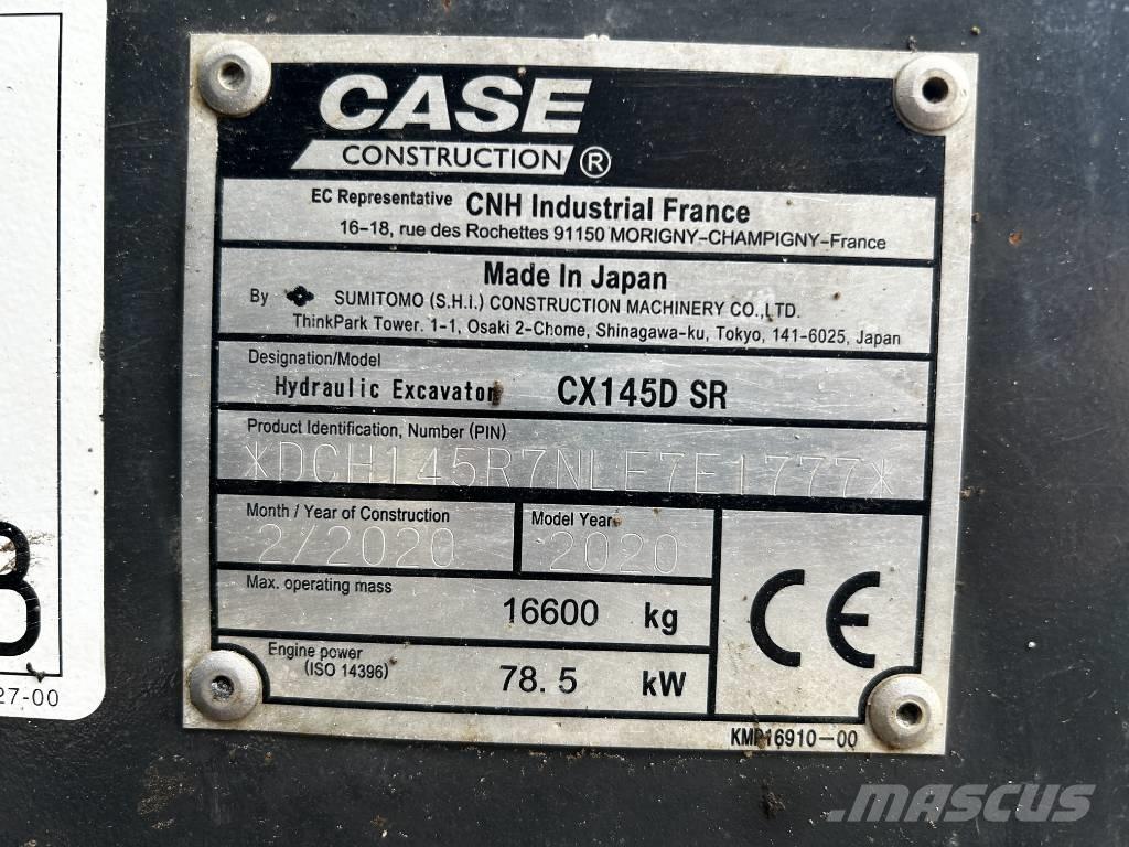 CASE CX 145 D SR 履带挖掘机