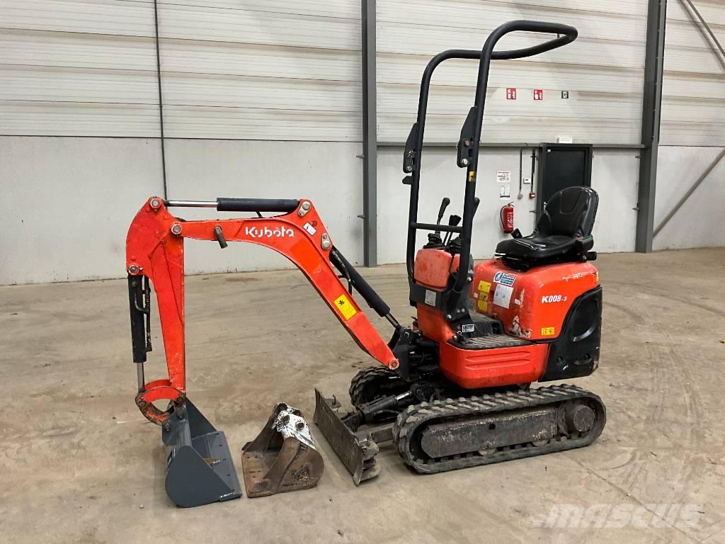 Kubota K 008-3 小型挖掘机