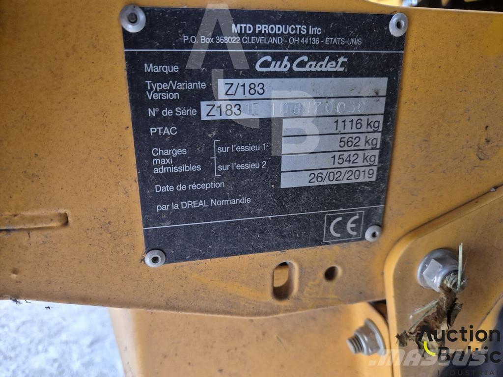 Cub Cadet Z/183 骑乘式割草机