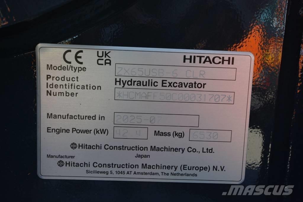 Hitachi ZX 65 USB-6 小型挖掘机