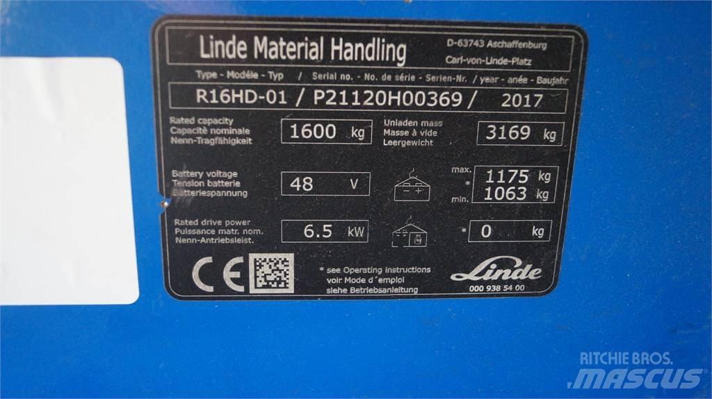 Linde R16HD 前移式叉车
