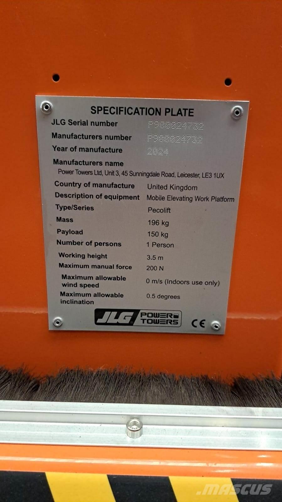JLG Pecolift 其他升降机和高空作业平台