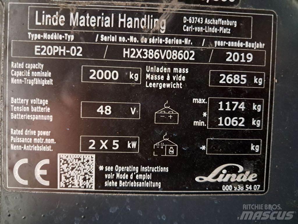Linde E20PH-02 电动叉车