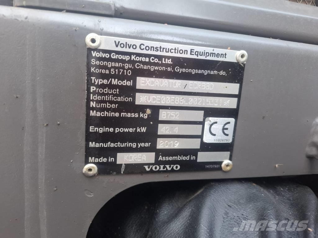 Volvo ECR 88 D 中型挖掘机