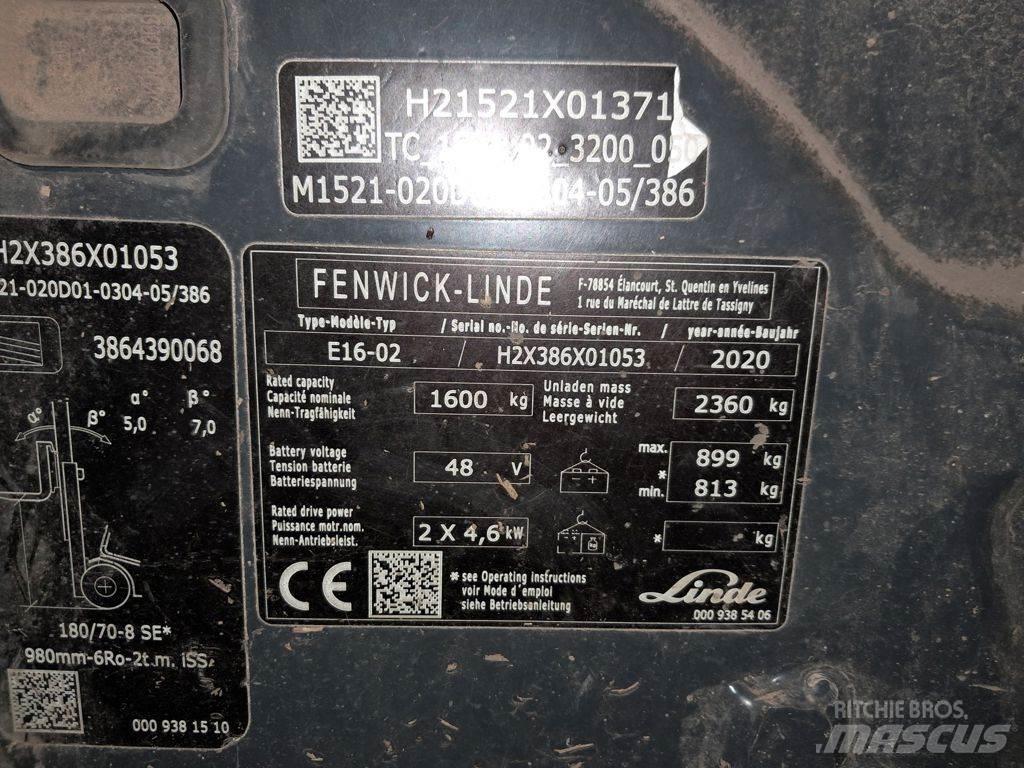 Linde E16-02 电动叉车