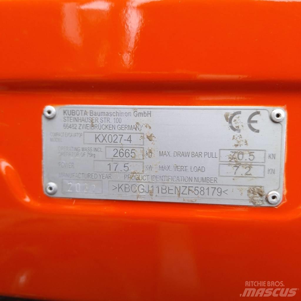 Kubota KX 027 小型挖掘机