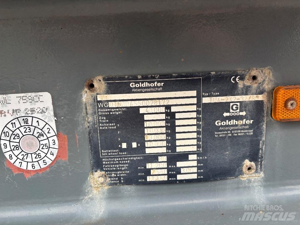 Goldhofer Tieflader 平板拖车