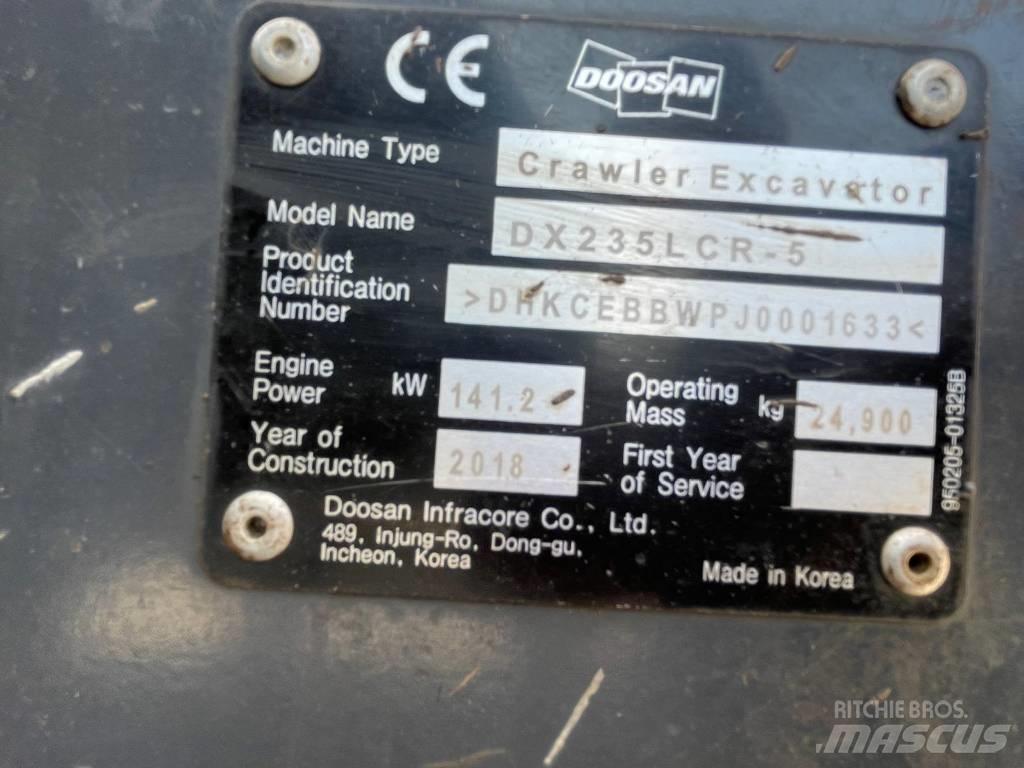 Doosan DX 235 LCR-5 履带挖掘机