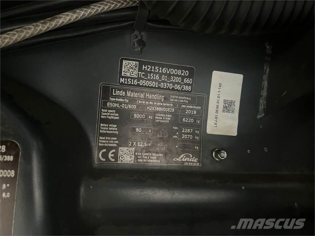 Linde E50HL-01 / 600 电动叉车