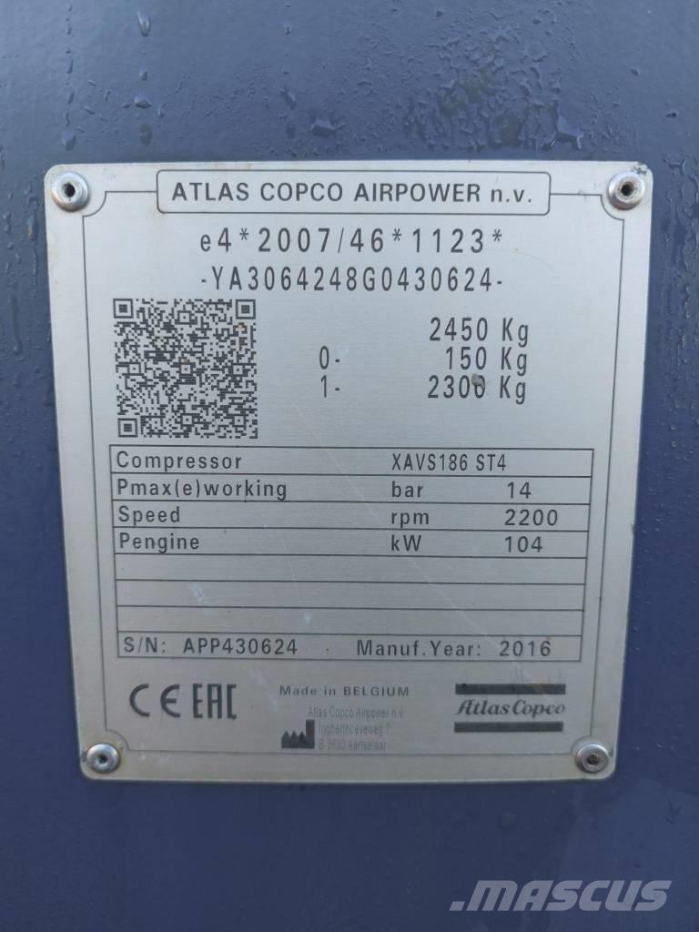 Atlas Copco XAVS186 压缩机
