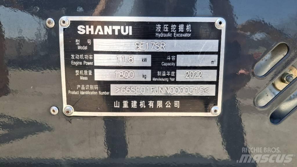 Shantui SE 17 SR 小型挖掘机