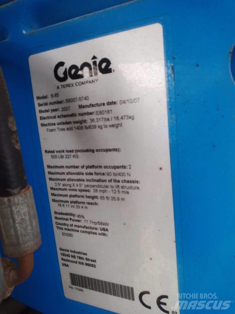 Genie S 85 直臂高空工作平台